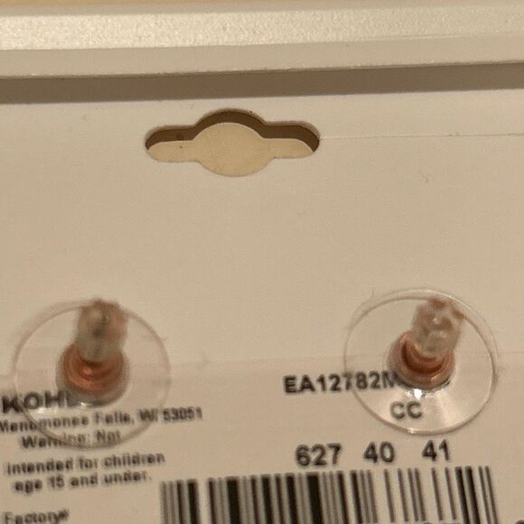 Lauren Conrad Three Stone Cluster Post Earrings Crystal Pearl Dressy Classy NWT - Picture 4 of 5